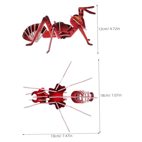 ibasenice 6 Stück Teiliges Ameisen Puzzle aus Karton Stem Wissenschafts-bausatz für Pädagogisches DIY Insektenmodell Fördert Motorische Fähigkeiten und Problemlösung für Vorschulkinder von ibasenice