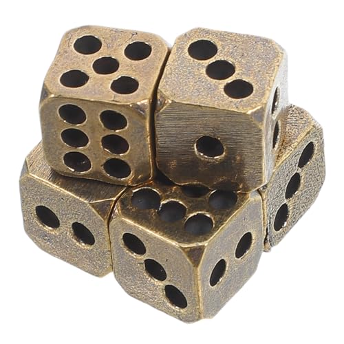 ibasenice 6 Stück Teiliges Messing Würfel mit Abgerundeten Ecken Stabile Spielwürfel für Brettspiele und Party Langlebige Brass Craft Dice als Dekoratives Glücksbringer ibasenice 6 Stück Teiliges Messing Würfel mit Abgerundeten Ecken Stabile Spielwürfel für Brettspiele und Party Langlebige Brass Craft Dice als Dekoratives Glücksbringer von ibasenice