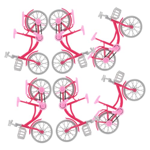 ibasenice 6 Stück Teiliges Miniatur Fahrrad Puppenfahrrad mit Realistischen Details Leichtes Modell für Puppenhaus Zubehör und Kreatives von ibasenice