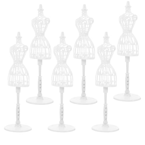 ibasenice 6 Stück Teiliges Miniatur Hohler Puppenkleiderständer Kunstvolle Mini Mannequin Modelle in Weiß Kreatives Puppenhaus Zubehör für Dekoration und Spiel ibasenice 6 Stück Teiliges Miniatur Hohler Puppenkleiderständer Kunstvolle Mini Mannequin Modelle in Weiß Kreatives Puppenhaus Zubehör für Dekoration und Spiel von ibasenice