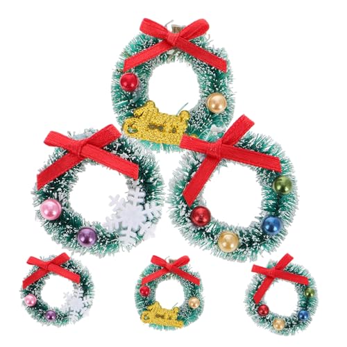ibasenice 6 Stück Weihnachtspuppenhaus Mikrolandschaftsdekoration Ornamentgirlande Mini Puppenhauskranz Weihnachtskränze Party LED Puppendekor Dekorationen Für Den Innenbereich ibasenice 6 Stück Weihnachtspuppenhaus Mikrolandschaftsdekoration Ornamentgirlande Mini Puppenhauskranz Weihnachtskränze Party LED Puppendekor Dekorationen Für Den Innenbereich von ibasenice