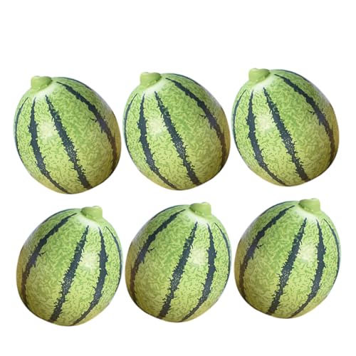 ibasenice Mini Gefälschte Wassermelonen Decor 6 Stücke Miniatur Obst Modelle Für Home Puppenhaus Und Party von ibasenice