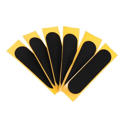 ibasenice 6 Stück rutschfeste Matte Fingerspitze Schaumstoff-Griffband für Griffbretter Finger Skateboard fingerskaterboard Kleiner Skateboard-Aufkleber Nicht-Schlupf-Aufkleber Black von ibasenice