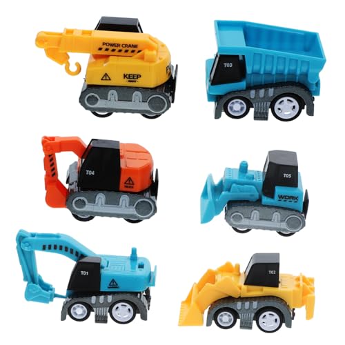 ibasenice BAU-LKW-Spielzeug Zum Zurückziehen Für Kinder 6-teiliges Spielzeugauto Mini- Zum Zurückziehen Sichere Materialien Feinmotorik ibasenice BAU-LKW-Spielzeug Zum Zurückziehen Für Kinder 6-teiliges Spielzeugauto Mini- Zum Zurückziehen Sichere Materialien Feinmotorik von ibasenice