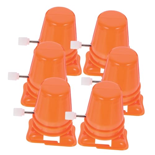 ibasenice 6 Teiliger Laufbewegungsspieler Miniatur Sport Tontauben Aufwickel Laufen Für Bastelroboter Lauftier Retro Autos Uhrwerk Kit Laufroboter Orange Pp von ibasenice