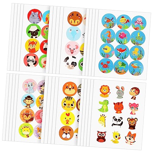 ibasenice 60 Blatt Tier Cartoon Aufkleber für Selbstklebende Belohnungssticker Niedliche Kleine Tiermotive Vielseitig für Basteln Geschenkverpackung Schule und DIY Dekoration ibasenice 60 Blatt Tier Cartoon Aufkleber für Selbstklebende Belohnungssticker Niedliche Kleine Tiermotive Vielseitig für Basteln Geschenkverpackung Schule und DIY Dekoration von ibasenice