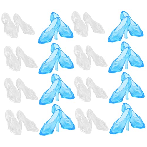 ibasenice 60 Paare Mini-Kristallhausschuh Puppe игрушки для девочек doll Accessories Schuheinlagen high Heels high Heels Tamaris winzige Kristallschuhe kristall Schuh Abs von ibasenice