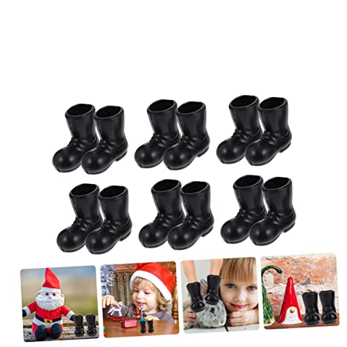ibasenice 60 Stck Teiliges Mini Weihnachtsstiefel aus Kunststoff Detailreiche Santa Boots für Puppenhaus DIY Weihnachtsbasteln Kleine Weihnachtsdeko für Tisch und von ibasenice