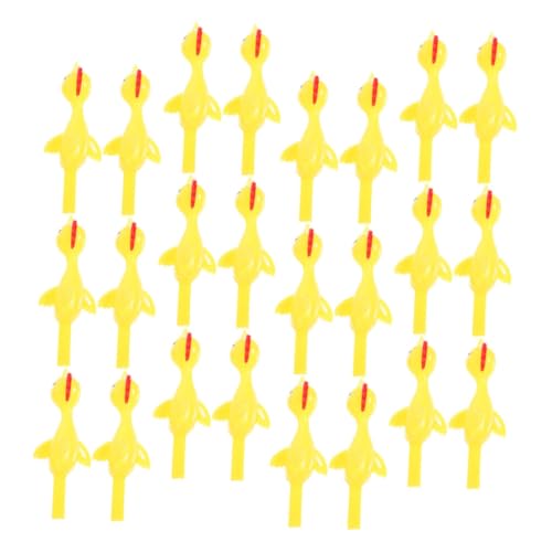 ibasenice 60 Stück Auswurf Truthahn Outdoor draußen Elastisches geldschrank Kinderaccessoire interessantes Kinderspielzeug Yellow von ibasenice