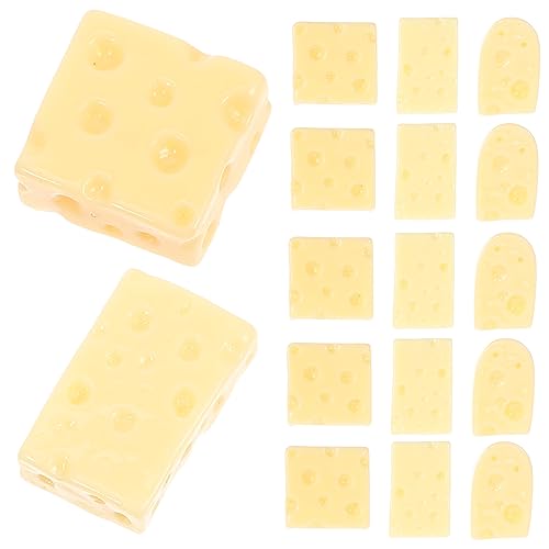 ibasenice Zartes Käsemodell-Set 60-teilig Kunstharz Käse Für Küchendekoration Fotografie-Requisiten von ibasenice