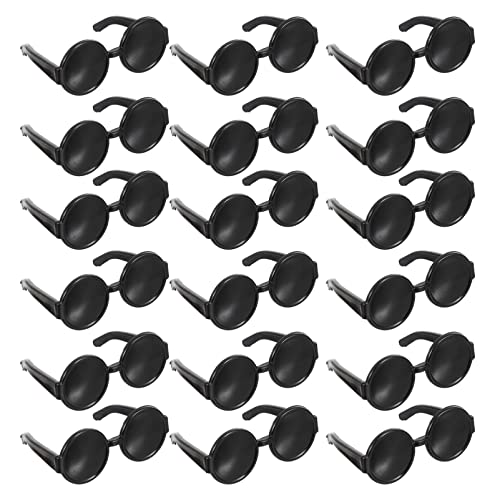 ibasenice 60St Mini-Brille ferngläser kinderferngläser Mini-Sonnenbrille zum Basteln Zubehör für Puppensonnenbrillen schnapsgläser Mini-Sonnenbrille aus Kunststoff Puppenbrille von ibasenice