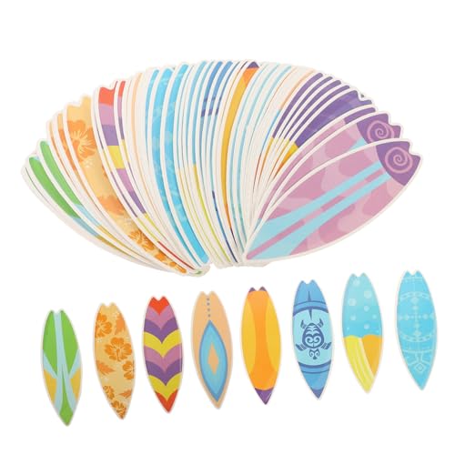 ibasenice 60Stücke Hawaiianische Surfbrett Aufkleber Dekoration Für Pinnwand Und Partys Tropisches Surf Für Festivals Und Schulprojekte Langlebig Und Leicht Anzuwenden von ibasenice