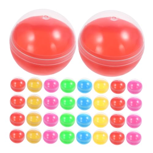 ibasenice 60st Gacha-maschine Süßer Mülleimer Zubehör Faltbarer Reflektor Tragbarer Wasserkocher Verstellbare Armbänder Bausatz Reflektor Runde Kapseln Lotteriekapseln Sportarmbänder Plastik von ibasenice
