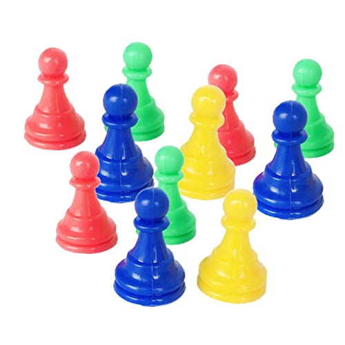 ibasenice 64st Schachbrett Zubehör Für Brettspiele Gemischter Farbprüfer Schach Dame Requisiten von ibasenice