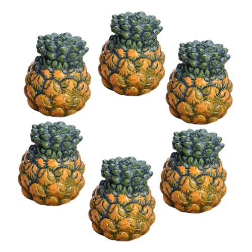 ibasenice Künstliche Ananas-Modelle 6-teiliges Set Mini-kunstfrucht- Für Tischdekoration Wohnaccessoires ibasenice Künstliche Ananas-Modelle 6-teiliges Set Mini-kunstfrucht- Für Tischdekoration Wohnaccessoires von ibasenice