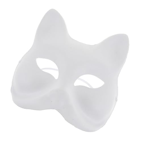 ibasenice 6St DIY -Gesichtsmaske Rohlinge basteln Puzzle Wolf halloween masken halloweenmaske Halloween- DIY Masken für Party bemalbare für Maskerade Zellstoff Weiß von ibasenice