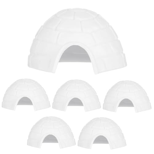 ibasenice 6St Iglu-Modellspielzeug Mikrofon Fall Mini-Puppenhaus Styling- Pinguin weihnachtsschmuck Werkzeug Schneekugel Figuren für kleine Figuren Plastik Weiß ibasenice 6St Iglu-Modellspielzeug Mikrofon Fall Mini-Puppenhaus Styling- Pinguin weihnachtsschmuck Werkzeug Schneekugel Figuren für kleine Figuren Plastik Weiß von ibasenice
