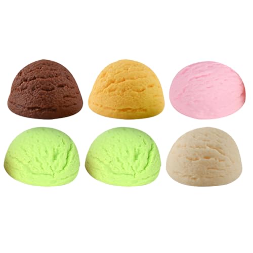 ibasenice Eiskugeln Modell Schaufenster Requisiten Gefälschte Eiscreme Gefälligkeiten für Party 6er Set von ibasenice