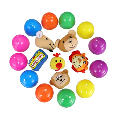 ibasenice 6St Plüschpuppeneier Pop-up- Plüschtiere hühner easter presents easter eggs egg maging farbige Ostereier mit Puppen Stoff von ibasenice