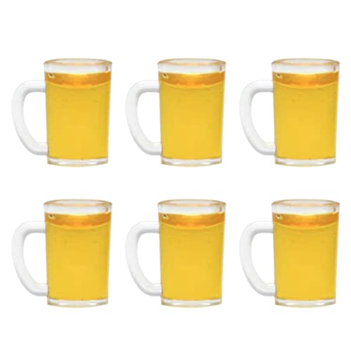 ibasenice 6St Puppenhaus-Bierkrug Kinderspielzeug Bausatz Tassen für Hausküchenspielzeug Figuren bastelzeug handwerkskunst Desktop-Mini-Bierkrüge Miniaturbecher für Harz Yellow ibasenice 6St Puppenhaus-Bierkrug Kinderspielzeug Bausatz Tassen für Hausküchenspielzeug Figuren bastelzeug handwerkskunst Desktop-Mini-Bierkrüge Miniaturbecher für Harz Yellow von ibasenice