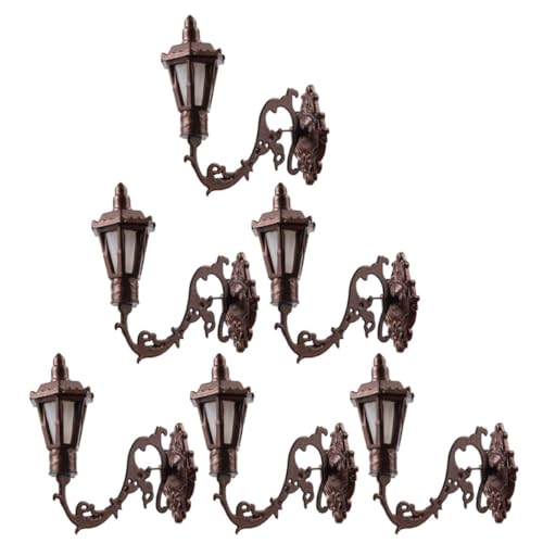 ibasenice 6St Puppenhaus Wandleuchte Laterne Bausatz lampen für puppenstuben puppenhauszubehör Modellbau Beleuchtung leichte Verzierung Zubehör für Miniaturszenen Abs von ibasenice