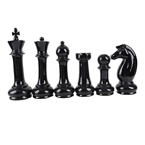 ibasenice 6-teiliges Elegance-schmuckset Aus Schwarzer Keramik – Dekoration Für Schlafzimmer Und Büro von ibasenice