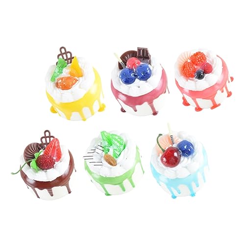 ibasenice Künstliche Kuchen Display Hochzeit Kuchen Blume Dekorationen Gefälschte Dessert Foto Prop Kuchen Spielzeug Cupcake Spielzeug Büro Shop Decor von ibasenice