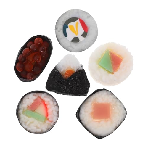 ibasenice 6-teiliges Simulationslebensmittel Realistisches Sushi- für Die Küchenpräsentation PVC-Material Detaillierte Verarbeitung Multifunktional für Sammler Fotografie und Restaurant ibasenice 6-teiliges Simulationslebensmittel Realistisches Sushi- für Die Küchenpräsentation PVC-Material Detaillierte Verarbeitung Multifunktional für Sammler Fotografie und Restaurant von ibasenice