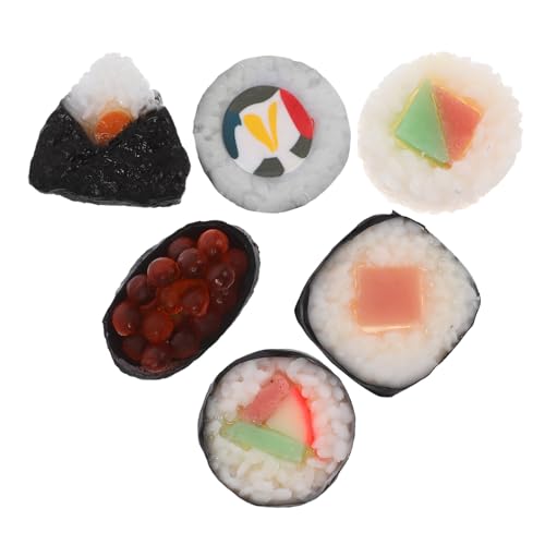 ibasenice Set Mit 6 PVC-Miniatur-Sushi-Modellen Spielzeug-Sushi Für Die Spielküche Realistische Lebensmittel-Requisiten Für Dekorationshandwerk ibasenice Set Mit 6 PVC-Miniatur-Sushi-Modellen Spielzeug-Sushi Für Die Spielküche Realistische Lebensmittel-Requisiten Für Dekorationshandwerk von ibasenice