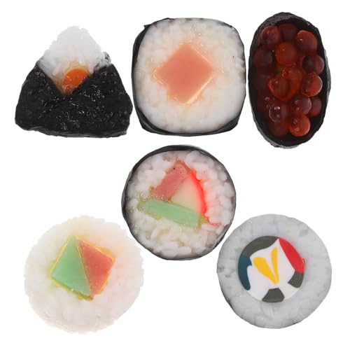 ibasenice Vielseitige Sushi-Modelle Gefälschte Lebensmittel Zur Anzeige Realistisches PVC-simulationsdekor von ibasenice