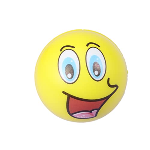 ibasenice 6st Anti-Stress-Ball Kugeln Quetschen Anti-Stress-bälle Anti-Stress-Spielzeug Relief-Spielzeug Pu-schaumkugeln Taschengeldspielzeug Weicher Ball Lächelndes Gesicht Kind Pet-Ball von ibasenice