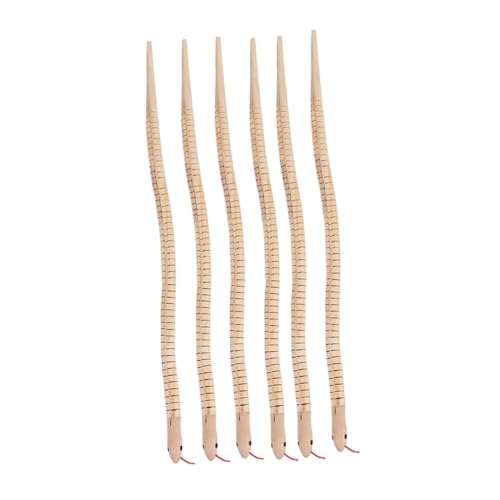 ibasenice Flexible Holz Handwerk Schlange Für Halloween 30cm Kinder Spielzeug Schlange Scary Requisiten Horror von ibasenice