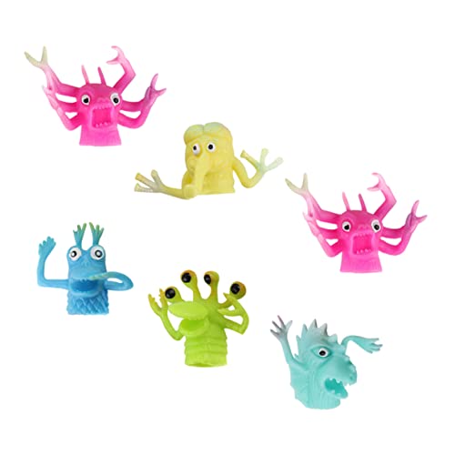 ibasenice 6Stücke Handpuppen Im Cartoon Stil Für Niedliche Fingerpuppen Als Bildungsspielzeug Für Jungen Und Zufällige Designs von ibasenice