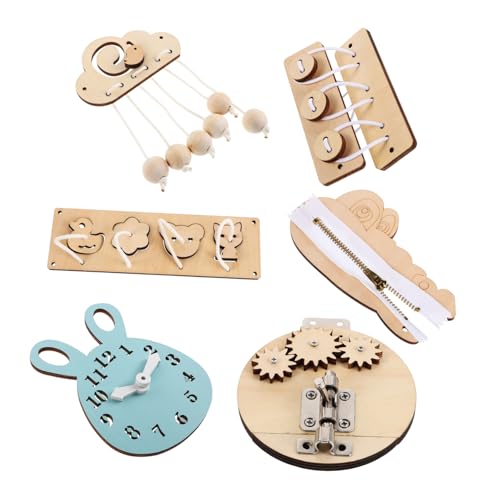 ibasenice 6Stücke Teiliges Montessori Lernspielzeug für Kleinkinder Sensorisches Activity Board Feinmotorik und des Logischen Denkens für Zuhause und Vorschule Sicher ibasenice 6Stücke Teiliges Montessori Lernspielzeug für Kleinkinder Sensorisches Activity Board Feinmotorik und des Logischen Denkens für Zuhause und Vorschule Sicher von ibasenice