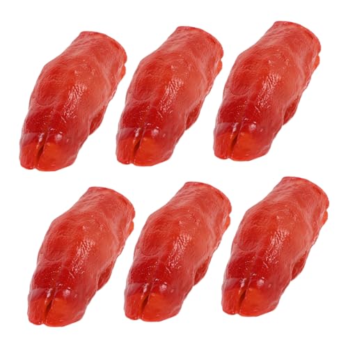 ibasenice 6pcs Simulierte Mini Füße Realistische Füße Stütze Künstliche Lebensmittelmodell Für Display -Simulation Lebensmittelmodell Decors Gefälschte Lebensmittel von ibasenice