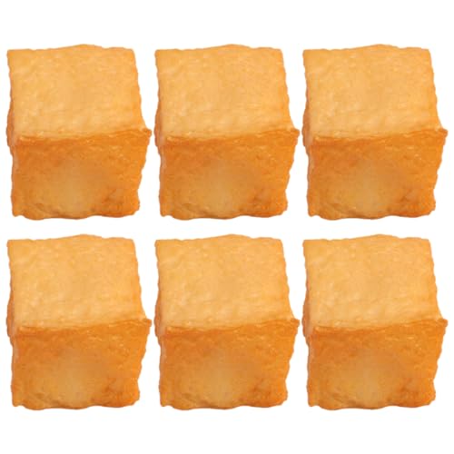ibasenice Realistisches Fisch-tofu-Lebensmittel-Set 6-teilig Künstliche Fisch-tofu-Requisiten Für Restaurant Heimdekoration von ibasenice