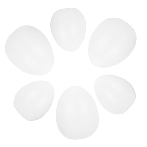 ibasenice 6st Bemalter Ei-embryo Konfetti-eier Schaum Eier Dekorationen Schaumei Basteln Eier Zum Bemalen Osterei Selber Machen Ostereier Ostereier Malen Ostervorräte Weiß Plastik von ibasenice