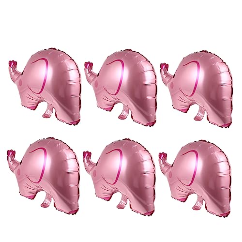ibasenice 6st Elefant Aluminiumfolienballon Wanne Party Helium Ballonbogen-kit Ballongebläse Handluftpumpe Für Ballons Elektrische Ballonpumpe Ballonständer Ballon Luftpumpe Schwimmbad Rosa von ibasenice