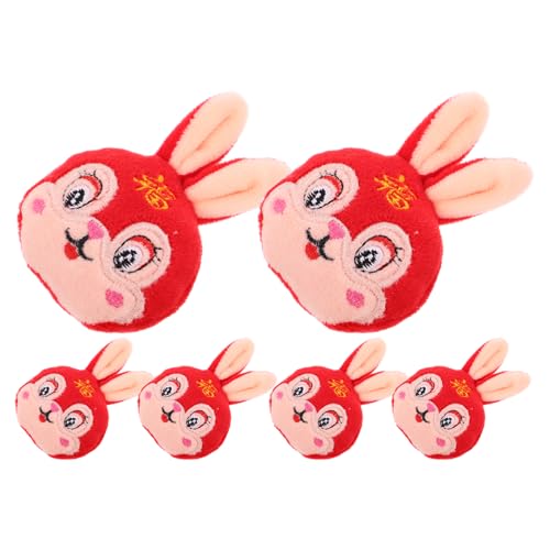 ibasenice Osterhasen-Dekorationen 6 Stück Plüsch-Cartoon-brosche Mädchen Revershüte Dekoration Einzigartiger Stil Für Die Osterfeier von ibasenice