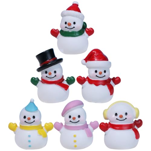ibasenice 6st Miniatur-schneemann-Statue Schneekugel Weihnachtsbaumschmuck Mit Schneeflocken Entzückender Kleiner Schneemann Schneemann-kit Winterdekorationen Schneemann-Figur Figuren Harz ibasenice 6st Miniatur-schneemann-Statue Schneekugel Weihnachtsbaumschmuck Mit Schneeflocken Entzückender Kleiner Schneemann Schneemann-kit Winterdekorationen Schneemann-Figur Figuren Harz von ibasenice