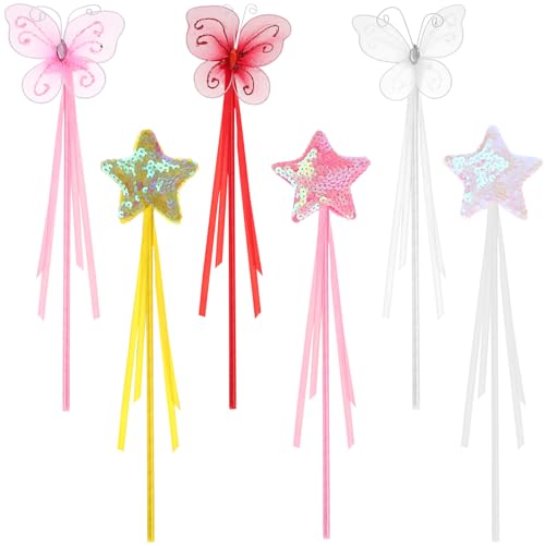 ibasenice 6st Zauberstab Schmetterlingsflügel Schmetterlinge Feenflügel Für Mädchen Stern Fee Für Mädchen Feenstab Kostüm-Requisite Party -Requisiten Partystar-zauberstäbe Plastik ibasenice 6st Zauberstab Schmetterlingsflügel Schmetterlinge Feenflügel Für Mädchen Stern Fee Für Mädchen Feenstab Kostüm-Requisite Party -Requisiten Partystar-zauberstäbe Plastik von ibasenice