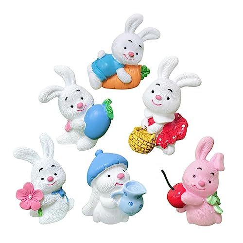 ibasenice 6stücke Teiliges Mit Niedlichen Hasen Cake Toppern Für Ostern Miniatur Figuren Hochwertigem Harz Für Tortendekoration Und Frühlingsfeiern ibasenice 6stücke Teiliges Mit Niedlichen Hasen Cake Toppern Für Ostern Miniatur Figuren Hochwertigem Harz Für Tortendekoration Und Frühlingsfeiern von ibasenice