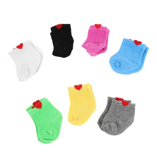 ibasenice 7 Paare Puppensocken für Puppen Weiche Atmungsaktive Socken Bunten Farben Strapazierfähiges Material Vielseitiges für Realistische Puppenkleidung und Fantasievolles Ankleiden ibasenice 7 Paare Puppensocken für Puppen Weiche Atmungsaktive Socken Bunten Farben Strapazierfähiges Material Vielseitiges für Realistische Puppenkleidung und Fantasievolles Ankleiden von ibasenice