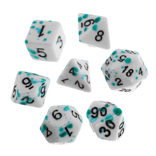 ibasenice 7 Stück Würfel Partywürfel Würfel Massenparty Spielwürfel Spielrequisiten Spielzubehör Brettspielwürfel Unterhaltungswürfel Würfel Für Spiele Mehrseitige Würfel Würfelspiele von ibasenice