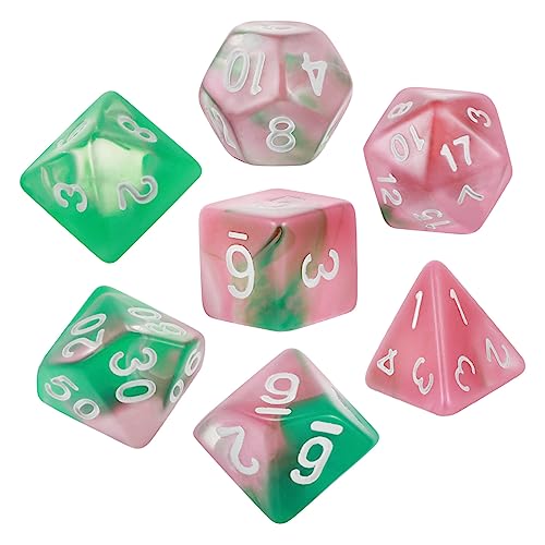 ibasenice 7 Stück Facettenwürfel Zahlenwürfel Aus Acryl Brettspielwürfel Spielwürfel Spielwürfel Aus Acryl Brettspiele Requisitenwürfel Für Brettspiele Mehrseitige Würfel Acrylwürfel von ibasenice