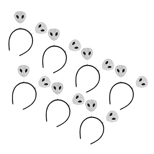 ibasenice 7 Stück Halloween-Alien-Stirnband Halloween-Kopfschmuck Stirnbänder Gefühlt halloween kopfschmuck halloween kopfbedeckung Stirnband Requisiten Halloween-Haare Filzstoff Black von ibasenice