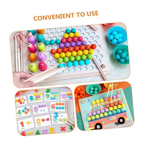 ibasenice 7 Stück Teiliges Holz pinzettenspielzeug für Montessori Feinmotoriktrainer Sicher und Leicht Fördert Fingerfertigkeit und Konzentration für Jungen und Mädchen Ab Kleinkindalter ibasenice 7 Stück Teiliges Holz pinzettenspielzeug für Montessori Feinmotoriktrainer Sicher und Leicht Fördert Fingerfertigkeit und Konzentration für Jungen und Mädchen Ab Kleinkindalter von ibasenice