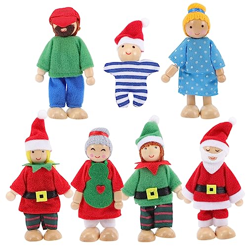 ibasenice 7 Teiliges Holzpuppenfamilie Spielset Miniatur Puppen Für Bewegliche Figuren Für Kreatives Rollenspiel Ideales Für Puppenhäuser Und Fantasiespiele ibasenice 7 Teiliges Holzpuppenfamilie Spielset Miniatur Puppen Für Bewegliche Figuren Für Kreatives Rollenspiel Ideales Für Puppenhäuser Und Fantasiespiele von ibasenice
