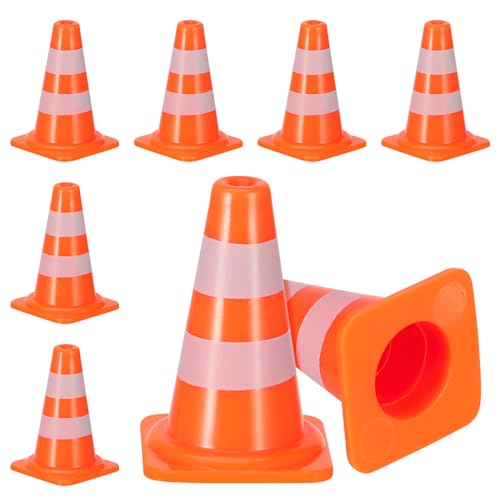 ibasenice 7-teiliges Verkehrszeichen-Spielzeug Für Kinder Mit Styroporkegeln – Simulations-verkehrszeichen-Set Für Die Baustellenparty von ibasenice