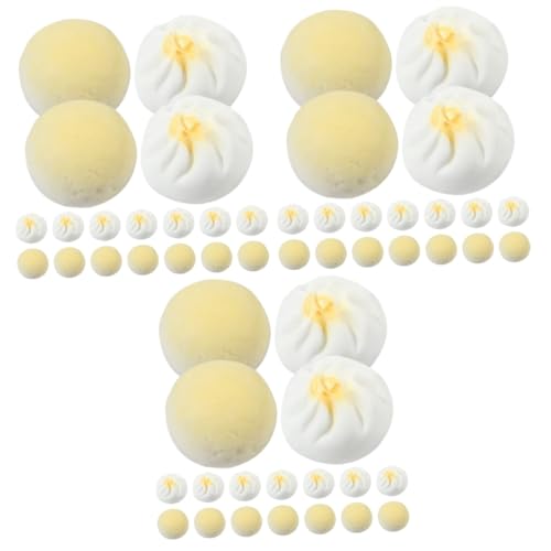 ibasenice 3 Sets Puppenhaus Miniatur Lebensmittel Set Mini Snack Harz Handwerk Mini Spielen Lebensmittel Dekorationen 24 Stücke * 3 von ibasenice